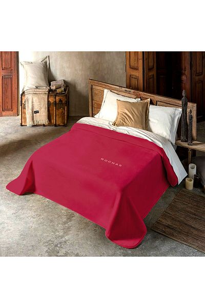 ROCHAS Plain blanket, Rochas brand, made in Spain (for two people, 220 x 240)