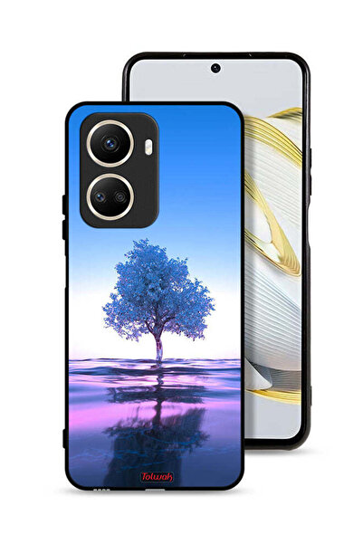 Tolwak غطاء حماية لهاتف هواوي نوفا 10 إس إي، شجرة نيون، انعكاس مائي، فن رقمي