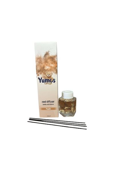 Yumoş Odorizer Diffuser Yumos with Sticks, 120 ml, Powder Scent