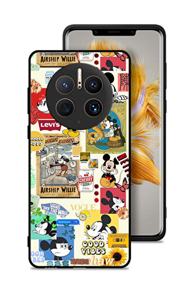 Tolwak Huawei Mate 50 Pro Protective Case Cover Chose Happy And Stickers
