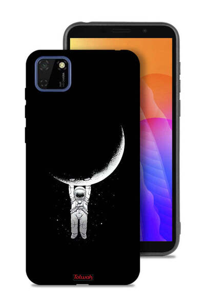Tolwak Huawei Y5p Protective Case Cover Hanging From Moon