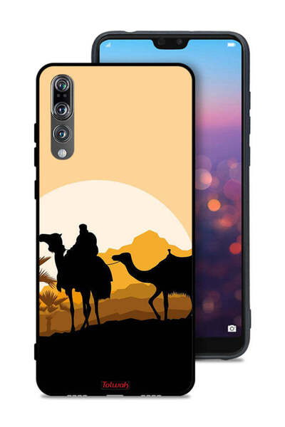 Tolwak غطاء حماية لهاتف هواوي P20 برو - فن الجمال في الصحراء