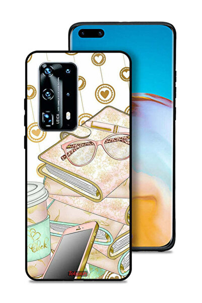 Tolwak غطاء حماية لهاتف هواوي بي 40 برو بلس 5G، نظارات على الكتب