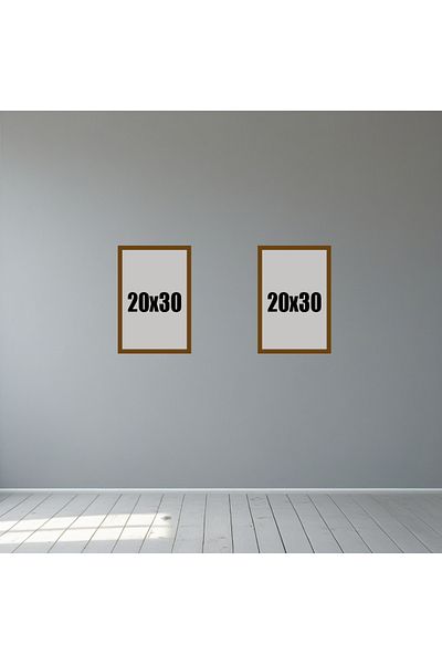 Tooall 20X30 Brown Blank Frame Set – 1-Piece, 2-Piece, 3-Piece, 6-Piece, 9-Piece Wall Decor Frame