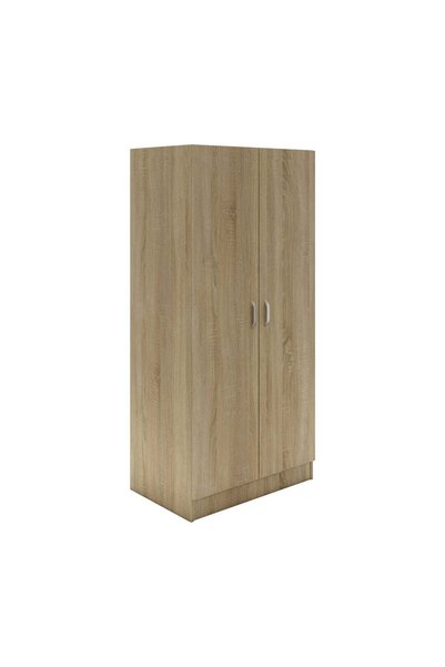 haaus.ro Dulap haaus Remi, 2 Usi, cu polite, Stejar Sonoma, 80 x 51 x 170 cm