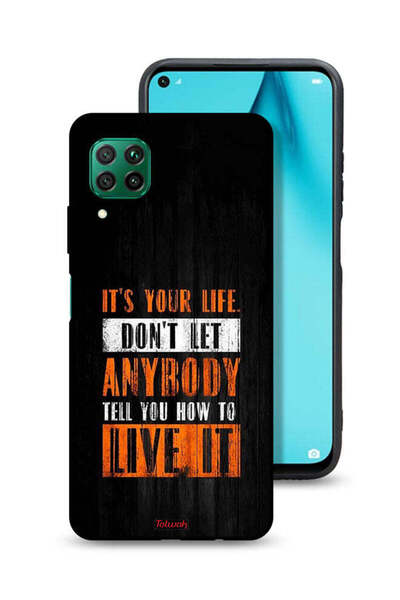 Tolwak غطاء حماية لهاتف هواوي بي 40 لايت 4G "Its Your Life"