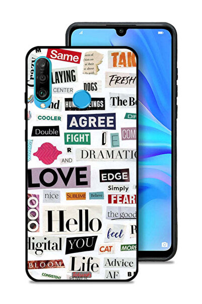 Tolwak غطاء حماية لهاتف هواوي P30 لايت مع ملصقات اقتباسات قصيرة