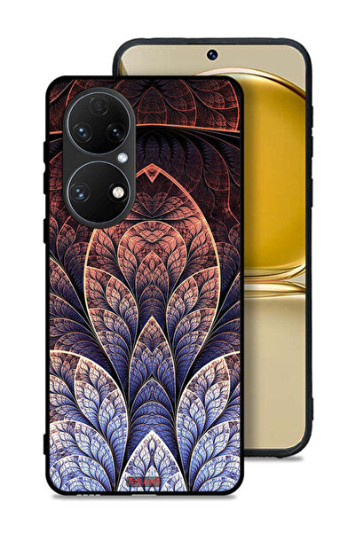 Tolwak غطاء حماية لهاتف Huawei P50E بتصميم زهور كسورية تجريدية