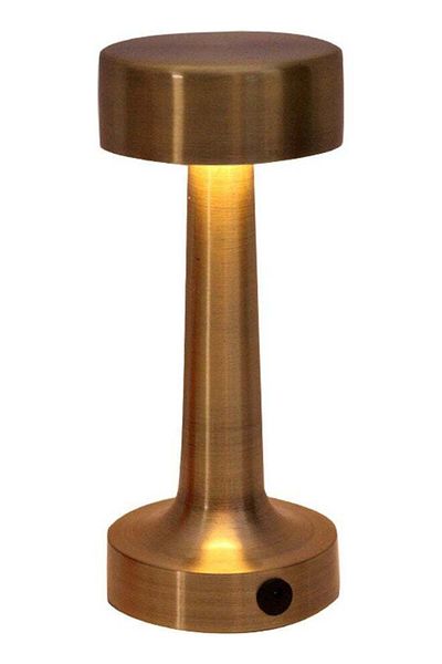 COOYA Dumbbell Model Decorated Small Night Light With Two Adjustable Gear Golden 21 x 9 x 9cm