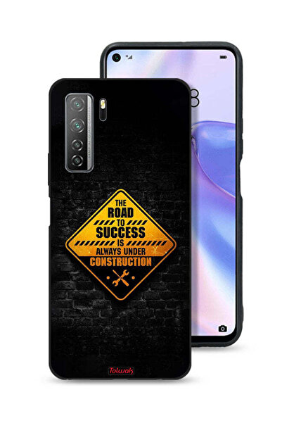 Tolwak غطاء حماية لهاتف هواوي بي 40 لايت 5G طريق النجاح دائمًا قيد الإنشاء
