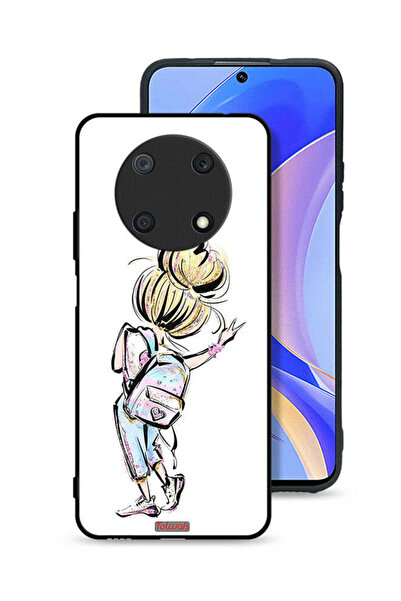 Tolwak غطاء حماية لهاتف هواوي نوفا Y90 بطبعة فتاة العودة إلى المدرسة