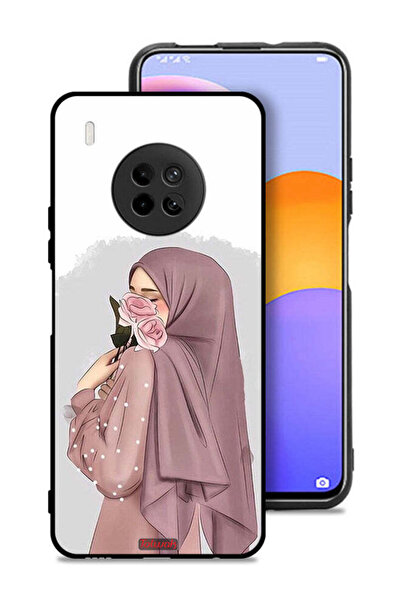 Tolwak غطاء حماية لهاتف هواوي Y9a بتصميم فتاة تحمل ورودًا