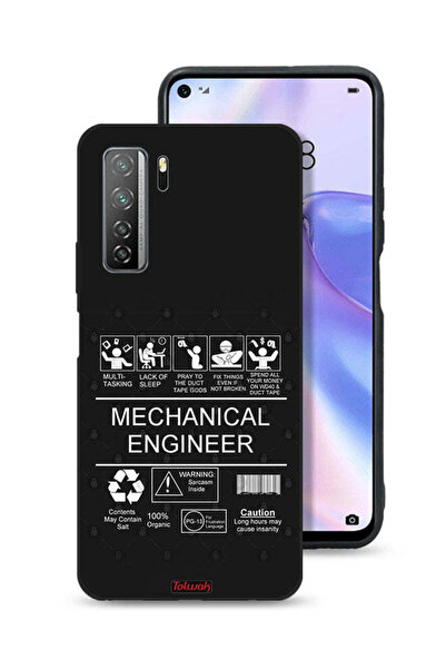 Tolwak غطاء حماية لهاتف هواوي P40 لايت 5G، ملصق مهندس ميكانيكي
