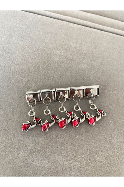 kubotique Red Motor Charm with Pendant