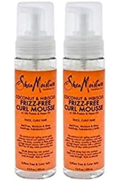Shea Moisture Coconut & Hibiscus Curling Foam by Shea Moisture, 222.5ml (Pack of 2)