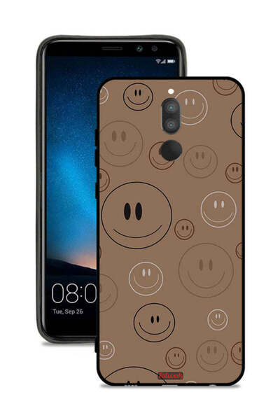 Tolwak غطاء حماية لهاتف هواوي ميت 10 لايت بنقشة وجوه مبتسمة