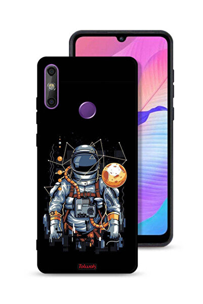 Tolwak Huawei Enjoy 20e Protective Case Cover Astronaut Abstract Art