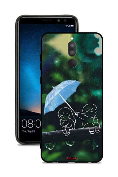 Tolwak غطاء حماية لهاتف هواوي ميت 10 لايت بتصميم زوجين من الفن التجريدي