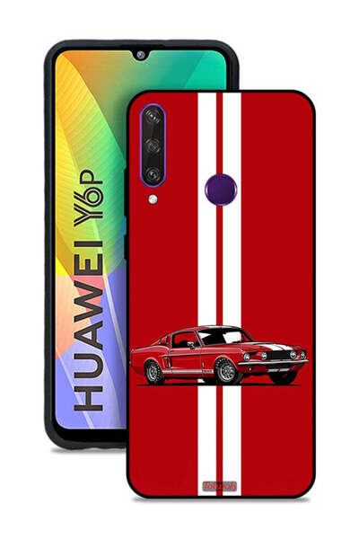 Tolwak Huawei Y6p Protective Case Cover Vintage Car Abstract Art