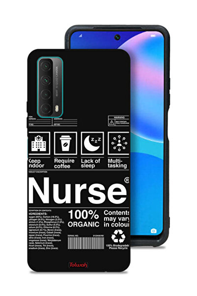 Tolwak غطاء حماية لهاتف هواوي بي سمارت (2021) - ملصق ممرضة