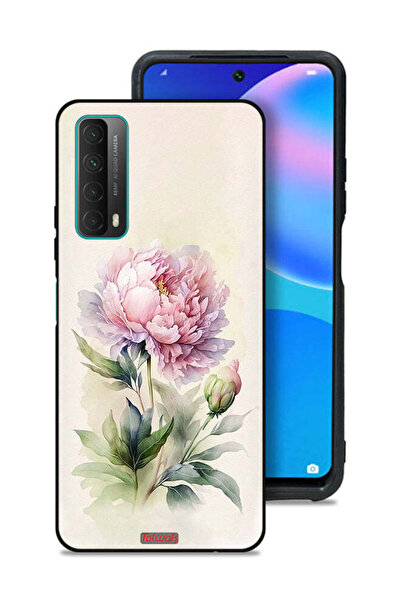 Tolwak غطاء حماية لهاتف هواوي بي سمارت (2021) - لوحة فنية بألوان وردية مائية