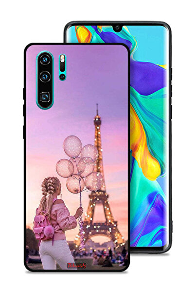 Tolwak غطاء حماية لهاتف هواوي P30 Pro بطبعة فتاة تحمل بالونات