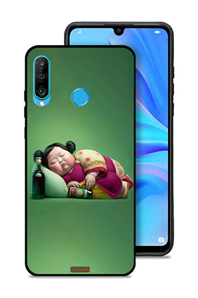 Tolwak غطاء حماية لهاتف هواوي نوفا 4e بتصميم فتاة سمينة