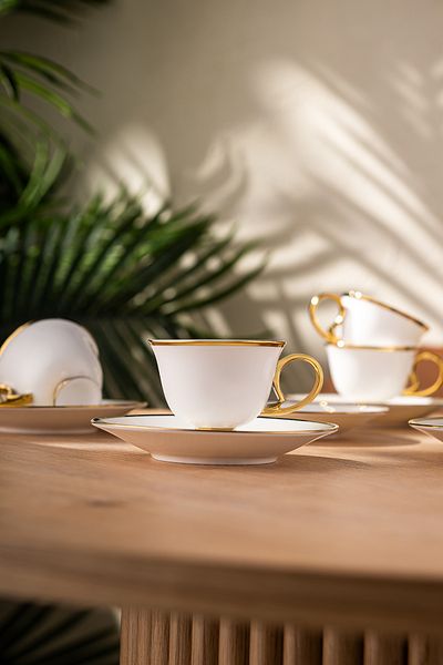 Emsan Rozzental 80 ml Set of 6 Coffee Cups