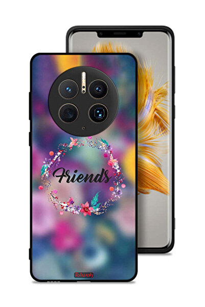 Tolwak غطاء حماية لهاتف هواوي ميت 50 برو، رسمة خاتم أصدقاء الزهور