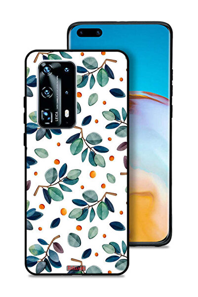 Tolwak غطاء حماية لهاتف هواوي بي 40 برو بلس 5G بنقشة أوراق الشجر