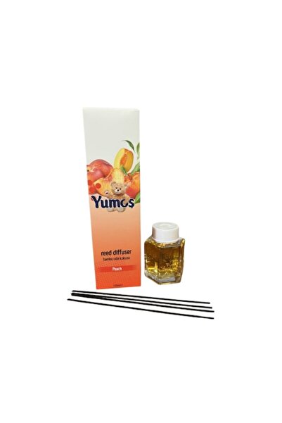 Yumoş Yumos Room Freshener with Sticks, Peach Aroma, 120 ml