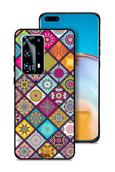 Tolwak غطاء حماية لهاتف هواوي P40 برو بلس 5G بنمط مربعات ماندالا