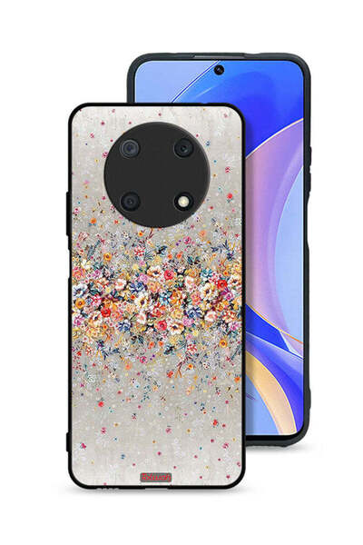 Tolwak غطاء حماية لهاتف هواوي نوفا Y90 بنقشة زهور صغيرة وفن تجريدي