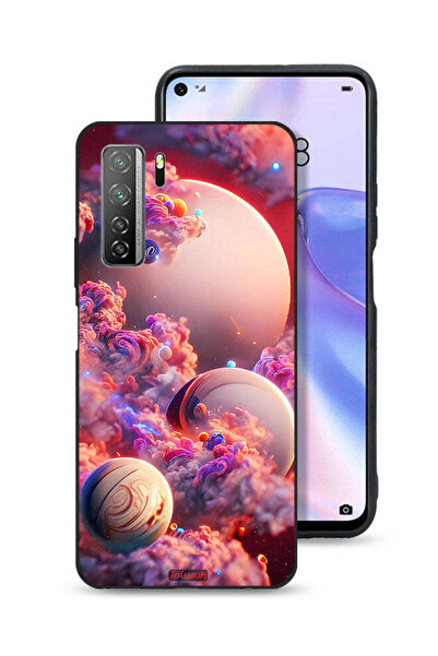 Tolwak غطاء حماية لهاتف هواوي نوفا 7 SE 5G بطبعة غيوم وفن تجريدي