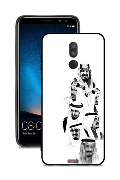 Tolwak غطاء حماية لهاتف هواوي ميت 10 لايت - فن ملوك السعودية - أبيض وأسود