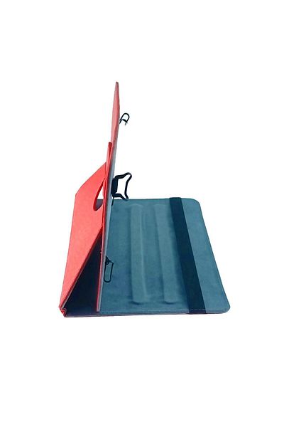 OEM Universal tablet case 9 - 10 inch, 360 degrees, with foldable stand, 268 x 204 x 17 mm, red