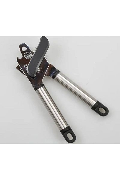 Qerhome Stainless Steel Can Opener Bottle Cap Jar Lid Opening Apparatus 1 Piece