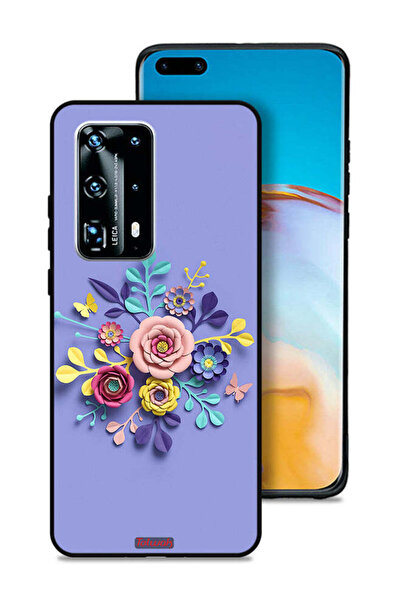 Tolwak غطاء حماية لهاتف هواوي P40 Pro Plus 5G برسومات زهور فنية