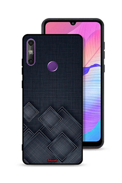 Tolwak غطاء حماية لهاتف هواوي إنجوي 20e بنقشة مربعات على القماش