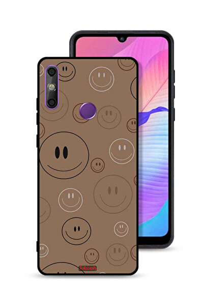 Tolwak Huawei Enjoy 20e Protective Case Cover Smiley Faces Pattern