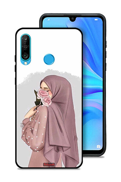 Tolwak غطاء حماية لهاتف هواوي بي 30 لايت برسومات فتاة تحمل ورودًا