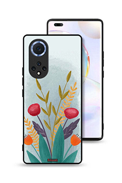 Tolwak غطاء حماية لهاتف Honor 50 Pro برسومات نباتية