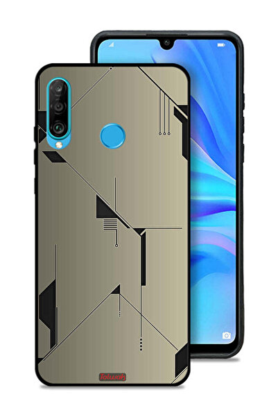 Tolwak غطاء حماية لهاتف هواوي نوفا 4e بتصميم فني تجريدي بسيط