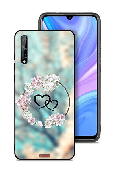 Tolwak غطاء حماية لهاتف هواوي Y8p بتصميم قلوب في فن الخاتم