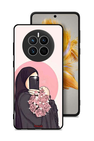 Tolwak غطاء حماية لهاتف هواوي ميت 50، فن التقاط صور سيلفي مع حمل الزهور