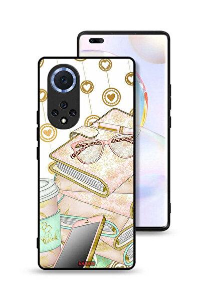 Tolwak غطاء حماية لهاتف Honor 50 Pro بتصميم نظارات على الكتب
