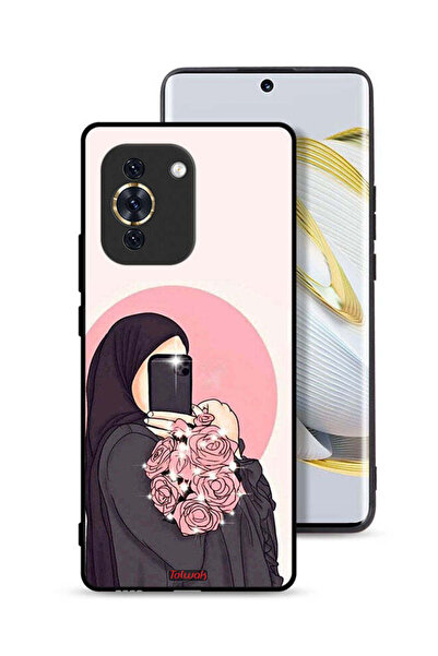 Tolwak غطاء حماية لهاتف هواوي نوفا 10 بتصميم فن التقاط صور سيلفي مع حمل الزهور