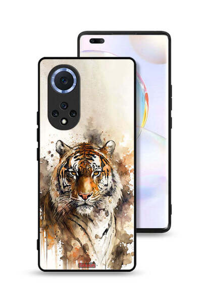 Tolwak غطاء حماية لهاتف هواوي نوفا 9 برو بطبعة فن تجريدي من جلد الفهد