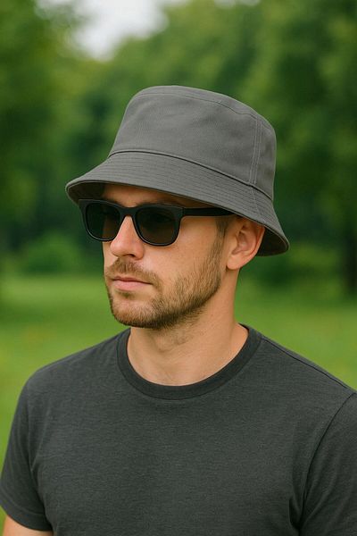 SFCOLLECTION Unisex Bucket Bermuda Hat - Cotton Fabric Casual Summer Bucket Fisherman Hat