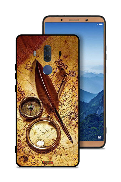 Tolwak غطاء حماية لهاتف هواوي ميت 10 برو بتصميم بوصلة عتيقة